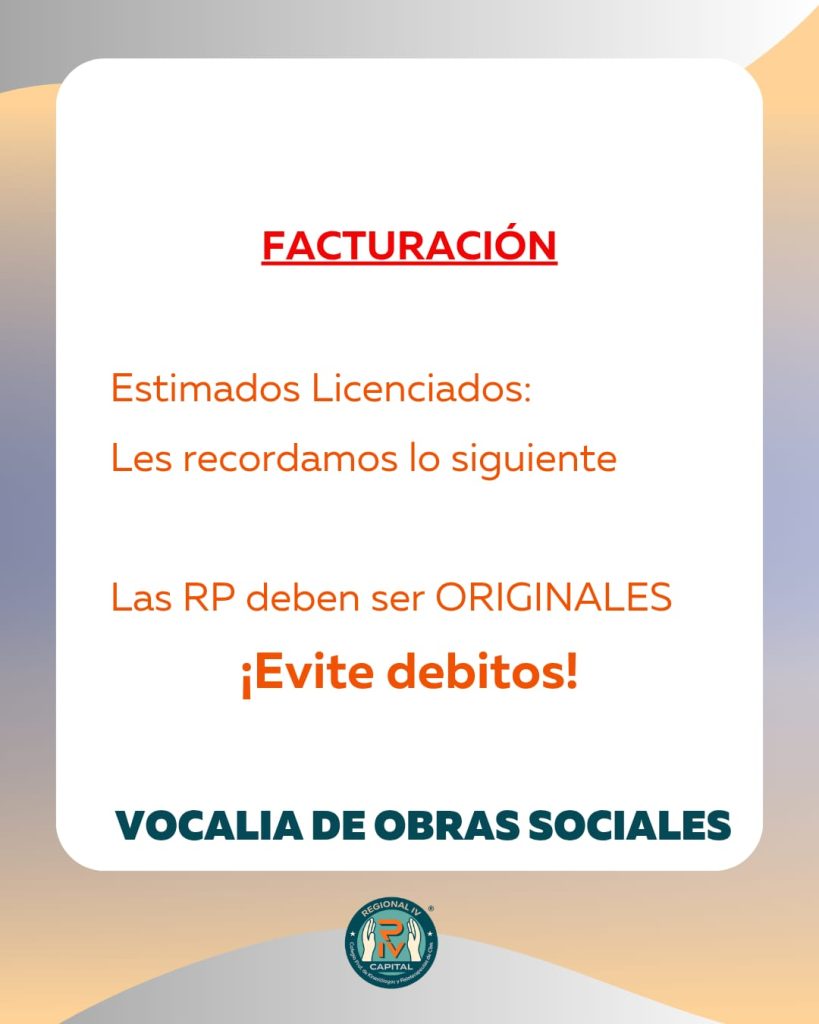 Facturación — Recetas originales