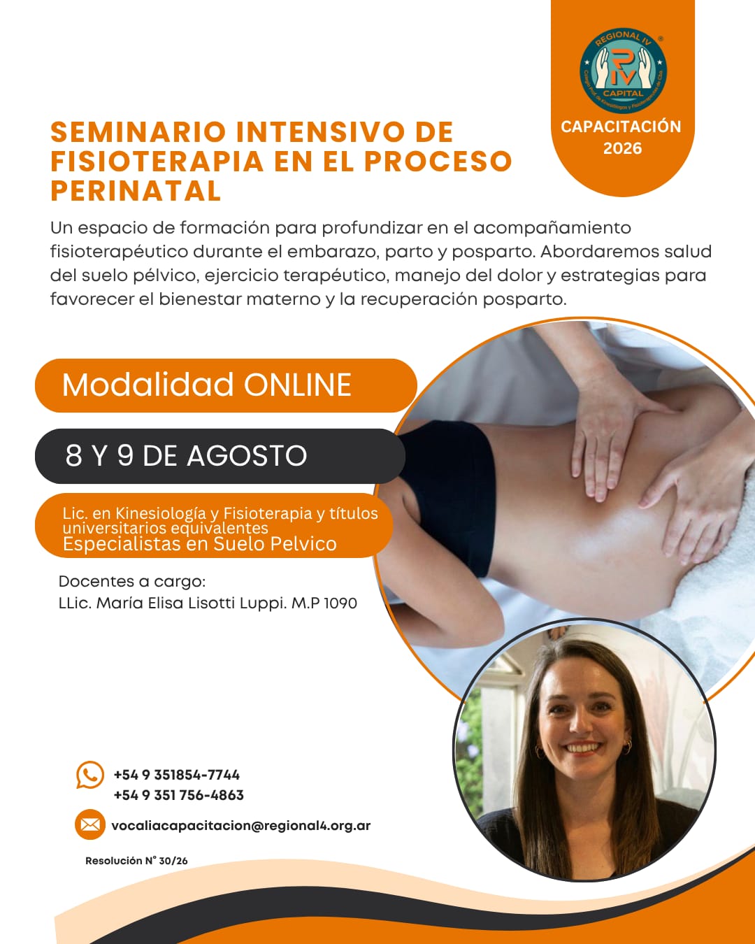 SEMINARIO INTENSIVO DE FISIOTERAPIA EN EL PROCESO PERINATAL